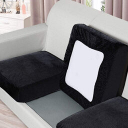 Waterproof And Washable Polyester Sofa Covers, Breathable Covers For Home Furniture, Black Protection (Single Seat) - thumbnail 9