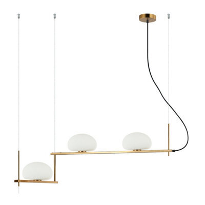Luminosa Lighting Luminosa Kernio Bar Pendant Ceiling Light Brass 3Xg9 - image 1