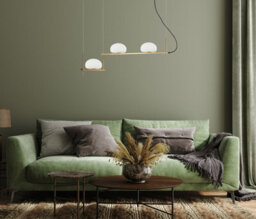 Luminosa Lighting Luminosa Kernio Bar Pendant Ceiling Light Brass 3Xg9 - thumbnail 3