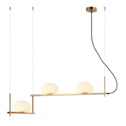 Luminosa Lighting Luminosa Kernio Bar Pendant Ceiling Light Brass 3Xg9 - thumbnail 2