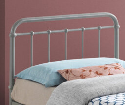 Save On Goods UK 3Ft Single Light Grey Tubular Steel Metal Retro Victorian Bed Frame Bedstead - thumbnail 4
