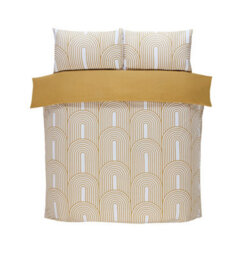 Rapport  Geometric Arches Ochre Duvet Cover Set King Bedding Set - thumbnail 4