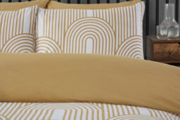 Rapport  Geometric Arches Ochre Duvet Cover Set King Bedding Set - thumbnail 2