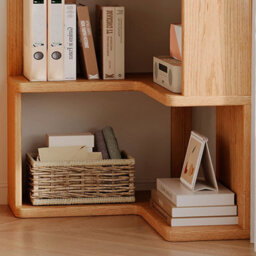 5 Tier Corner Wooden Bookcase Freestanding Display Shelf Home Storage Organizer - thumbnail 6