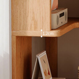 5 Tier Corner Wooden Bookcase Freestanding Display Shelf Home Storage Organizer - thumbnail 5