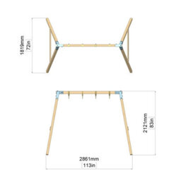 Rebo Premium Double Swing - Standard And Boat Navy Blue - thumbnail 7