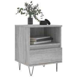 Berkfield Bedside Cabinets 2 Pcs Grey Sonoma 40X35X50 Cm Engineered Wood - thumbnail 3