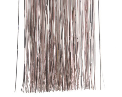 Decoris Blush Pink Lametta Foil Tinsel Garland Strand Christmas 50Cm X 40Cm - image 1