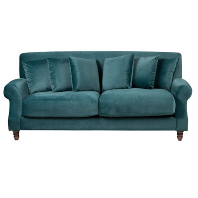 Beliani Sofa 2 Seater Eike Velvet Teal - image 1