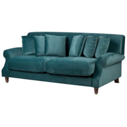 Beliani Sofa 2 Seater Eike Velvet Teal - thumbnail 4