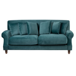 Beliani Sofa 2 Seater Eike Velvet Teal - thumbnail 1