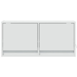 Berkfield Tv Wall Cabinet With Led Lights White 80X31X35 Cm - thumbnail 6