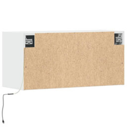 Berkfield Tv Wall Cabinet With Led Lights White 80X31X35 Cm - thumbnail 8