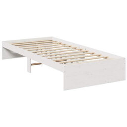 Berkfield Stylish Day Bed Without Mattress White 90X200 Cm Solid Wood Pine - thumbnail 7