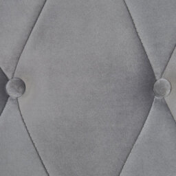 Beliani Waterbed Velvet Cavaillon 180 X 200 Cm (Eu Super King) Light Grey - thumbnail 9