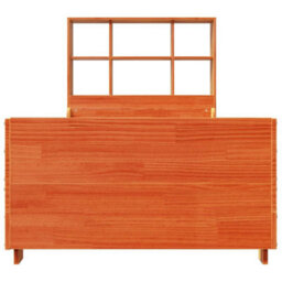 Berkfield Bookcase Bed Without Mattress Wax Brown 75X190 Cm Small Single Solid Wood - thumbnail 4