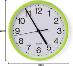 Divchi Wall Clock Silent & Non-Ticking Modern Battery Operated Digital Quiet Sweep Office Home School Kitchen Decor Clocks Green - thumbnail 8
