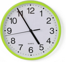 Divchi Wall Clock Silent & Non-Ticking Modern Battery Operated Digital Quiet Sweep Office Home School Kitchen Decor Clocks Green