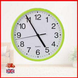 Divchi Wall Clock Silent & Non-Ticking Modern Battery Operated Digital Quiet Sweep Office Home School Kitchen Decor Clocks Green - thumbnail 7