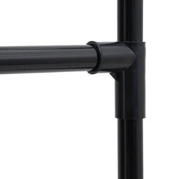 Black 3 Tier Standard Garment Rack With Shoe Storage Coat Stand Clothes Hanger Home Entryway - thumbnail 3