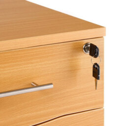 3 Drawer Lockable Mobile Filing Cabinet Under Desk Pedestal - thumbnail 6