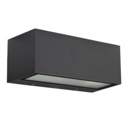 Luminosa Lighting Luminosa Nemesis Aluminium 1 Light Outdoor Wall Light Urban Grey Ip54, E27 - thumbnail 1
