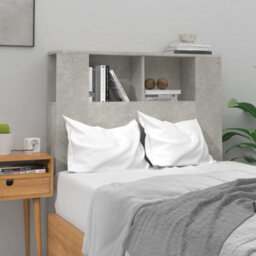 Vidaxl Headboard Cabinet Concrete Grey 100X18.5X102.5 Cm