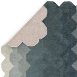 Blue Grey Teal Abstract 12mm Thick Stain-Resistant Rug For Bedroom, & Living Room, Easy To Clean Wool Rug-120Cm X 170Cm - thumbnail 4