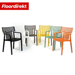 Floordirekt 6 Pack Stackable Garden Chairs Weather Resistant Uv Protected Patio Balcony Dining Set Anthracite 60 X 51 Cm - thumbnail 8