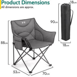 Trail Outdoor Leisure Serin Extra Large Padded Camping Chair - thumbnail 7