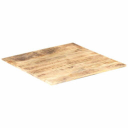 Berkfield Industrial Table Top Solid Mango Wood 15-16 mm 80X80 Cm - thumbnail 4