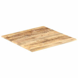 Berkfield Industrial Table Top Solid Mango Wood 15-16 mm 80X80 Cm - thumbnail 7