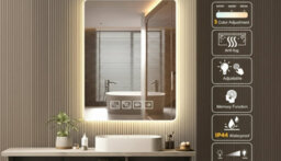 500 X 700 mm Led Bluetooth Wall Mounted Bathroom Mirror - thumbnail 3