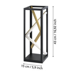 Eglo Penela Black And Gold Table Lamp - thumbnail 4