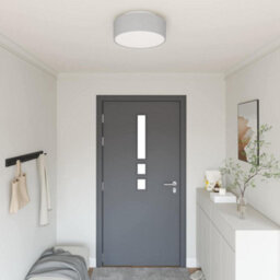 Walplus Ceiling Lamp Grey 38 X 13.5 Cm Fabric