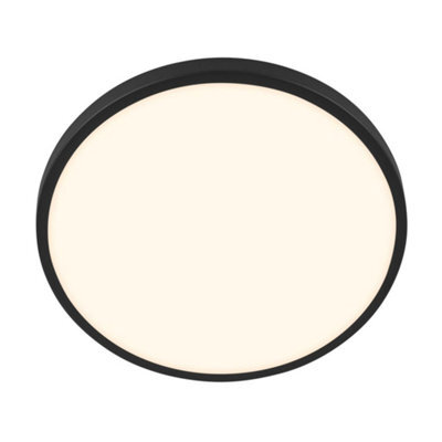 Briloner Black Led Ceiling Light Round Panel Hallway Living Room Lamp 33Cm, 17,5W, 2400Lm - image 1