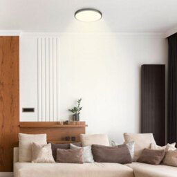 Briloner Black Led Ceiling Light Round Panel Hallway Living Room Lamp 33Cm, 17,5W, 2400Lm - thumbnail 6