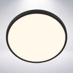 Briloner Black Led Ceiling Light Round Panel Hallway Living Room Lamp 33Cm, 17,5W, 2400Lm - thumbnail 2