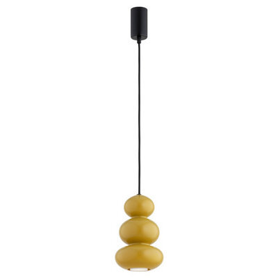 Luminosa Lighting Luminosa Orlando Slim Pendant Ceiling Light Honey Gloss Gu10 - image 1