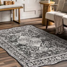 RugsX Organic 2762 Sisal Carpet Ornament, Frame Black Ecru  Modern Irregular Shape 133X190 Cm - thumbnail 3