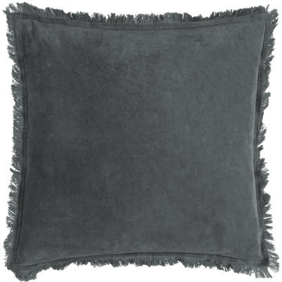 Yard Jaye Velvet Fringed Feather Filled Cushion - image 1