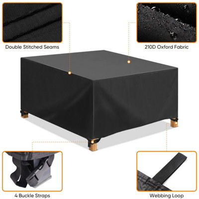 90X90X90Cm Heavy Duty Waterproof Square Garden Furniture Cover Patio Table Chair - image 1