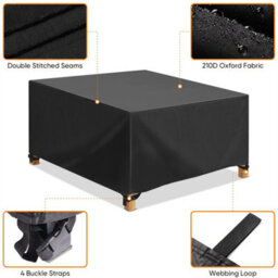 90X90X90Cm Heavy Duty Waterproof Square Garden Furniture Cover Patio Table Chair - thumbnail 1