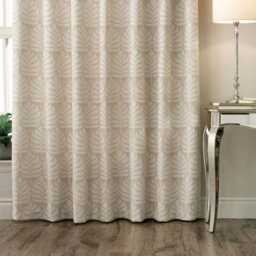 Paoletti Botanical Room Darkening Eyelet Curtain Pair Natural (W)168Cm X (D)229Cm - thumbnail 3