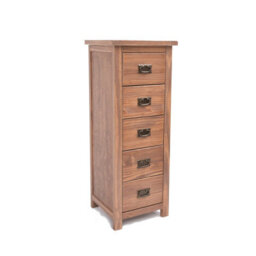 Cabinet Bits Padua 5 Drawer Narrow Chest Of Drawers Bras Drop Handle - thumbnail 1