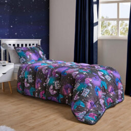 OHS Gaming Coverless 10.5 Tog Duvet Set Single Bed Quilted Gamer Pillowcase - thumbnail 2
