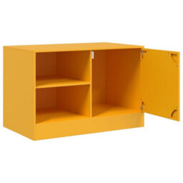 Berkfield Sturdy Tv Cabinet Mustard Yellow 67X39X44 Cm Steel - thumbnail 7