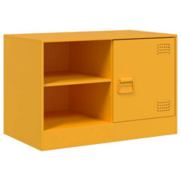 Berkfield Sturdy Tv Cabinet Mustard Yellow 67X39X44 Cm Steel - thumbnail 1