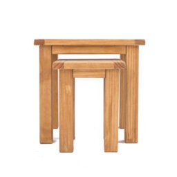 Cabinet Bits Lugo Waxed Set Of 2 Nest Of Tables - thumbnail 3