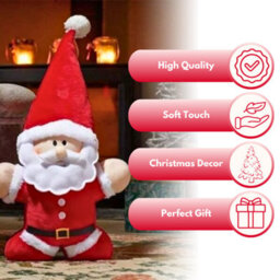 Santa Claus Soft Plush Christmas Decoration - 90Cm - thumbnail 5